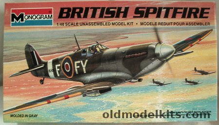 Monogram 1/48 British Spitfire Mk.IX, 5208 plastic model kit